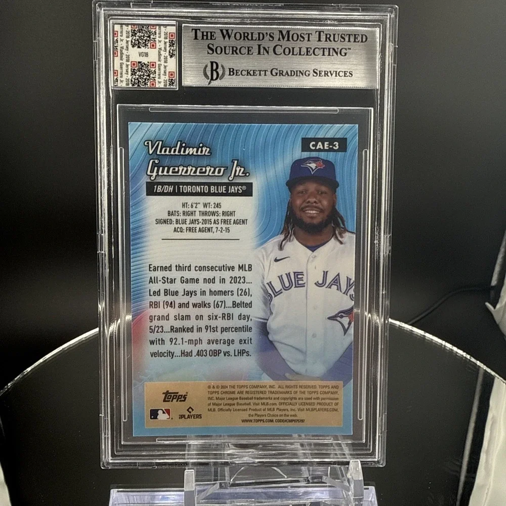 2024 Topps Chrome Logo fractor AllEtch Vladimir Guerrero Jr. BGS 9‎